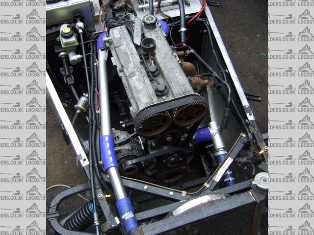 view of engine from above