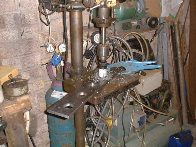 plate on drill