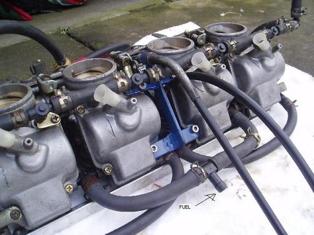 carbs showing fuel inlet