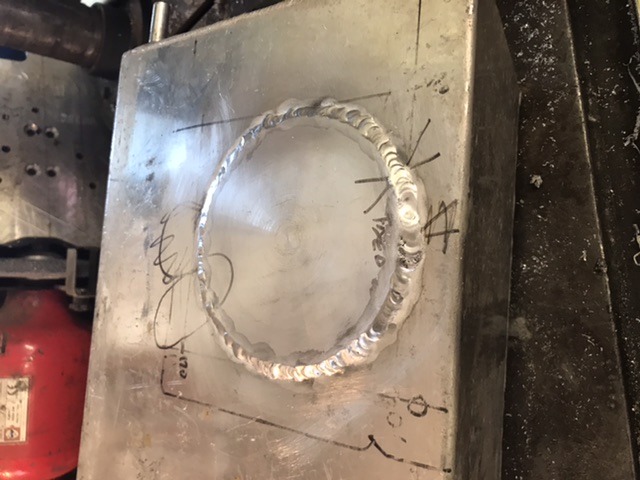 Swirlpot mount welded in