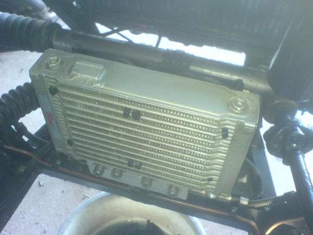 old oil cooler - no airflow
