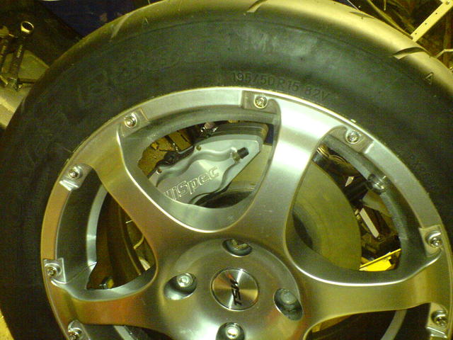 FirstWheel fitted with caliper