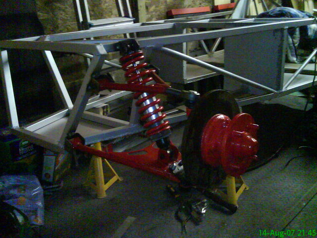 hubs and suspension fitted