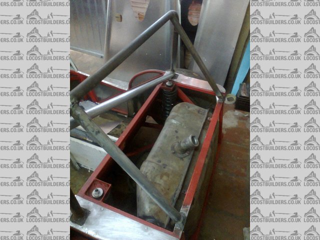 fuel tank and rollbar