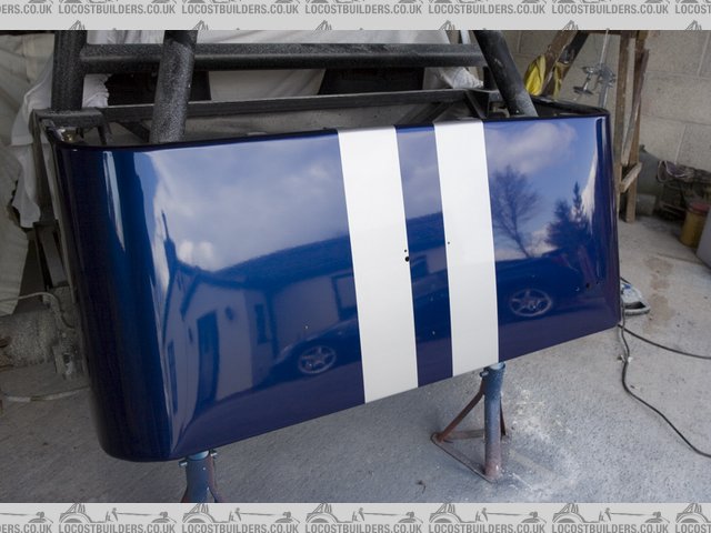 Painted rear panel polished