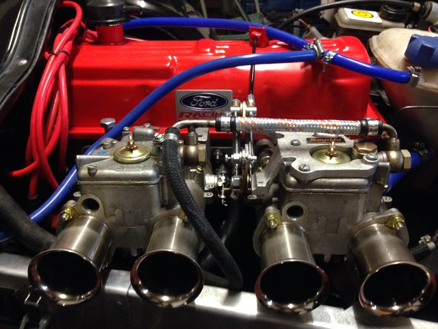 2ltr Pinto, Burton Stage 2 big valve head, FR30 hi-torque cam with twin Weber 45s