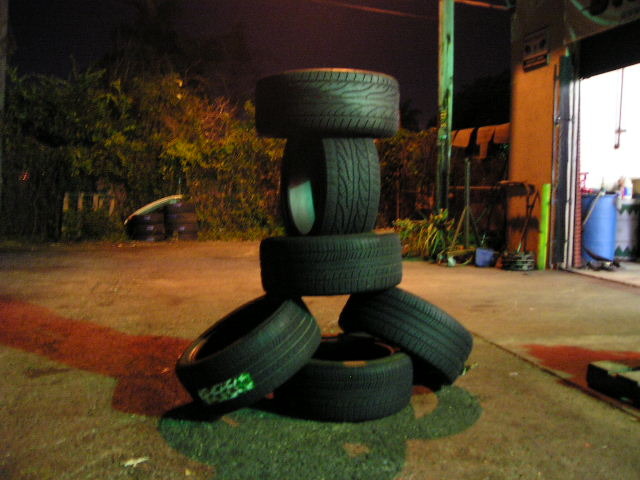 Tire sculpture