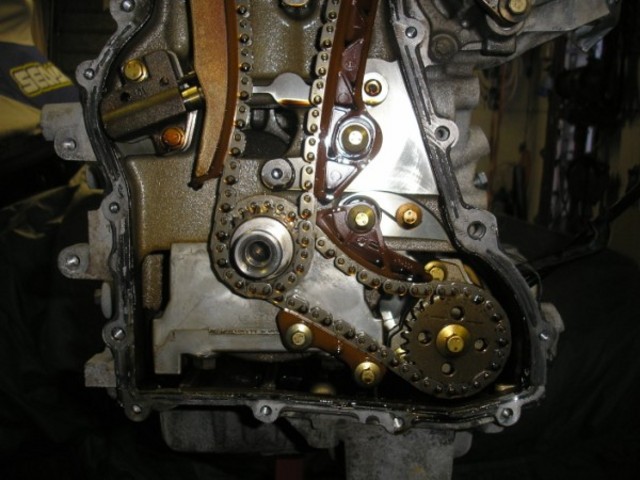 timing cover off