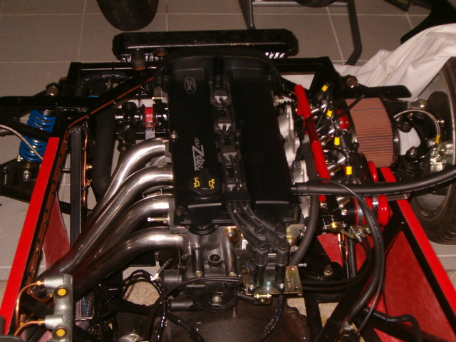 Engine in chassis