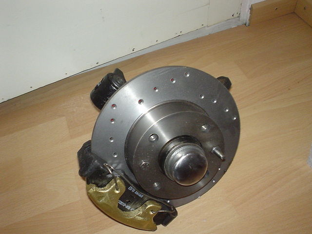 modified front disc brakes