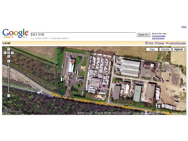 Gosforth SVA centre from space