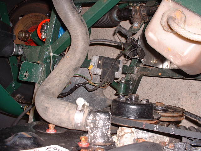 Pinto ignition module and engine front clearance