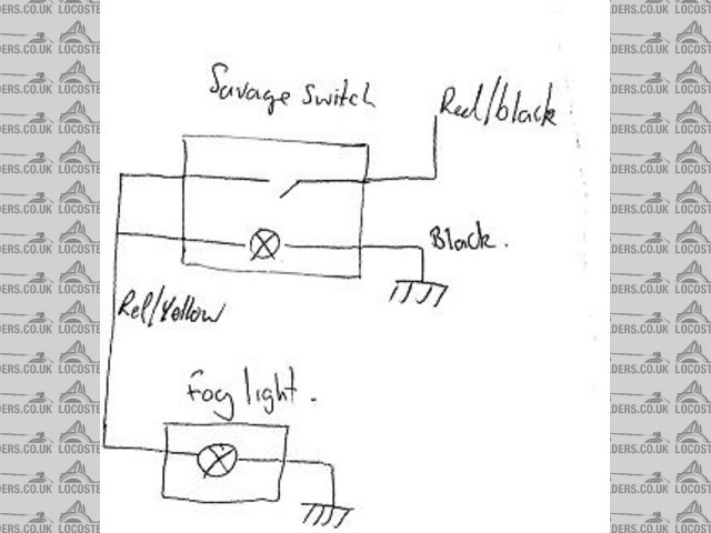 fog light switch wiring