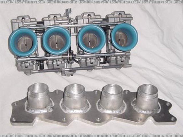 the zetec inlet and the 41mm keihin carbs