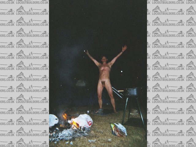 Naked campfire dancing