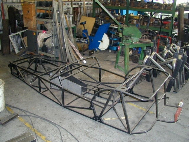 chassis before powder coating