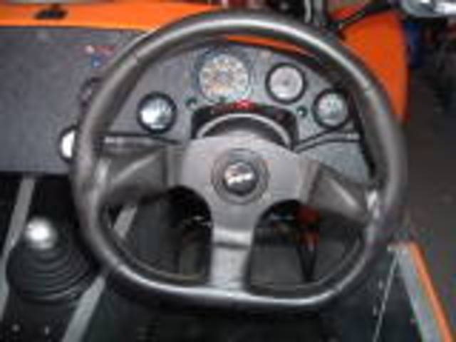 steering wheel and dash