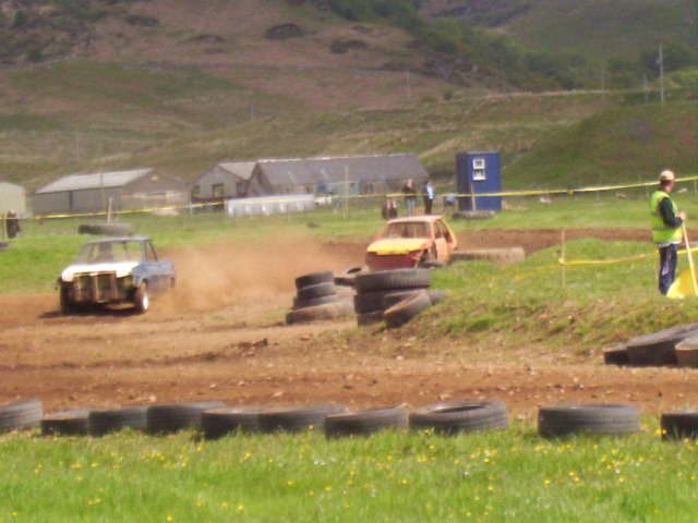 First car in action - mother driving!