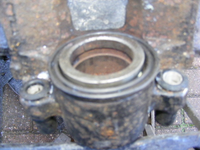 Piston pushed in