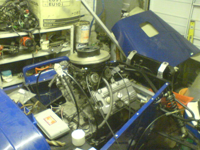 Engine is in the car