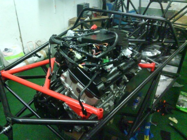 First fittment of engine