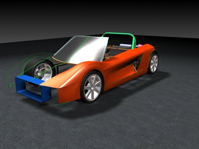 Body Render Front 1/4 view