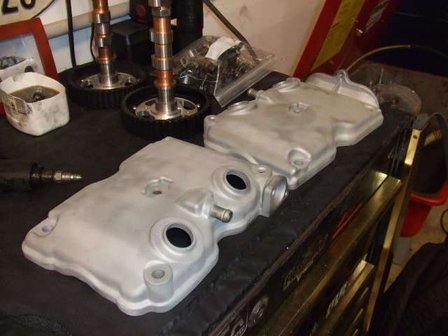 valve covers blasted