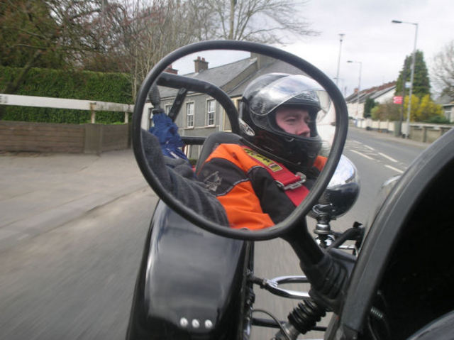 Arty shot of me driving  :-)