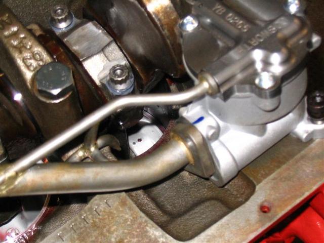 oil pump + spray bar