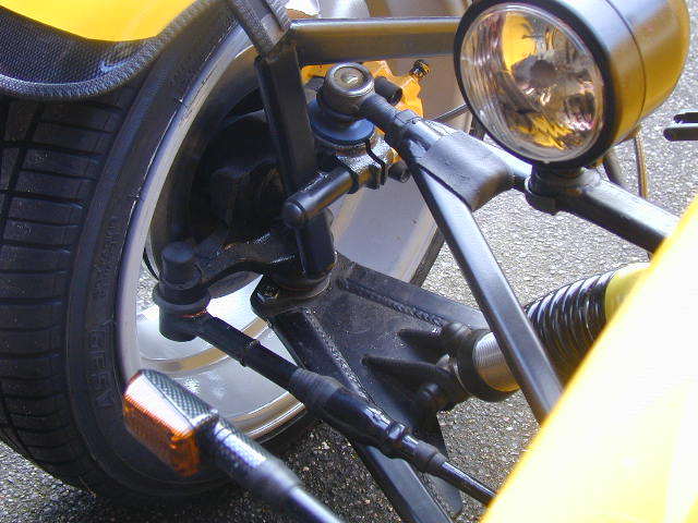 headlamp and suspension