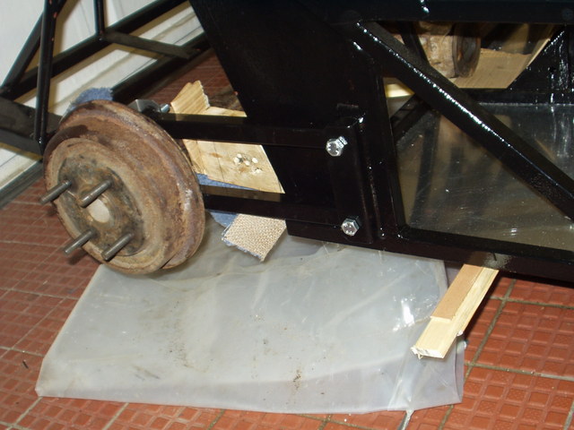 axle positioning before weldin