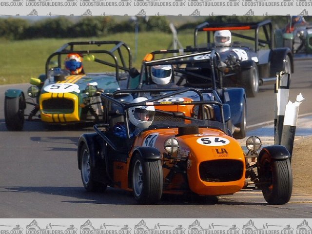 Allastair garratt in Darryl's old la locost at donnington 2005