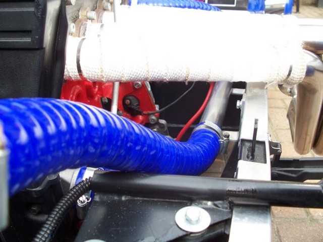 Top Rad hose to Alloy pipe